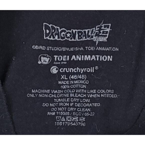 Dragon Ball Super T-Shirt Black Size XL, Goku, Gohan, Piccolo, Vegeta, Toei - Picture 4 of 11